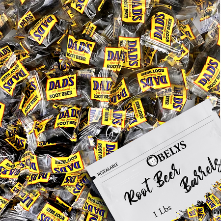 OBELYS DAD’S ROOT BEER BARRELS – INDIVIDUALLY WRAPPED...