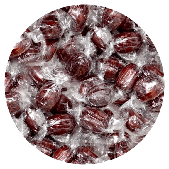 Root Beer Barrels Hard Candy - 5lb Bulk Bag (Approximately 325 pcs) - Old Fashioned Hard Candy - Individually Wrapped Bulk Candy - The Hampton Popcorn & Candy Company