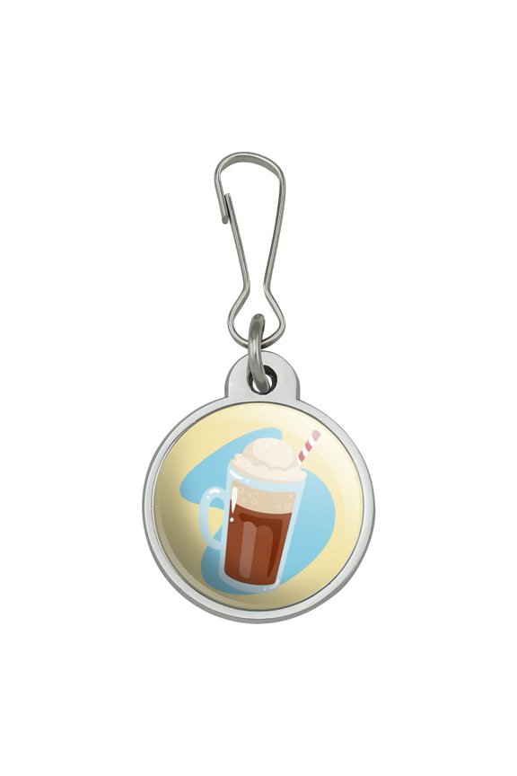 Root Beer Float Jacket Handbag Purse Luggage Backpack Zipper Pull Charm