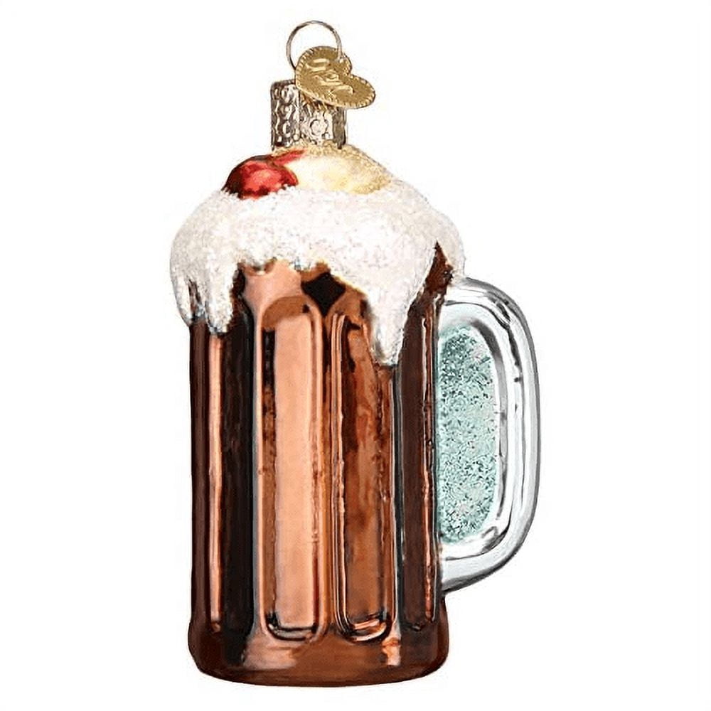 Root Beer Float - One Ornament 3.5 Inch, Glass - Ice Cream Fizzy Soda ...
