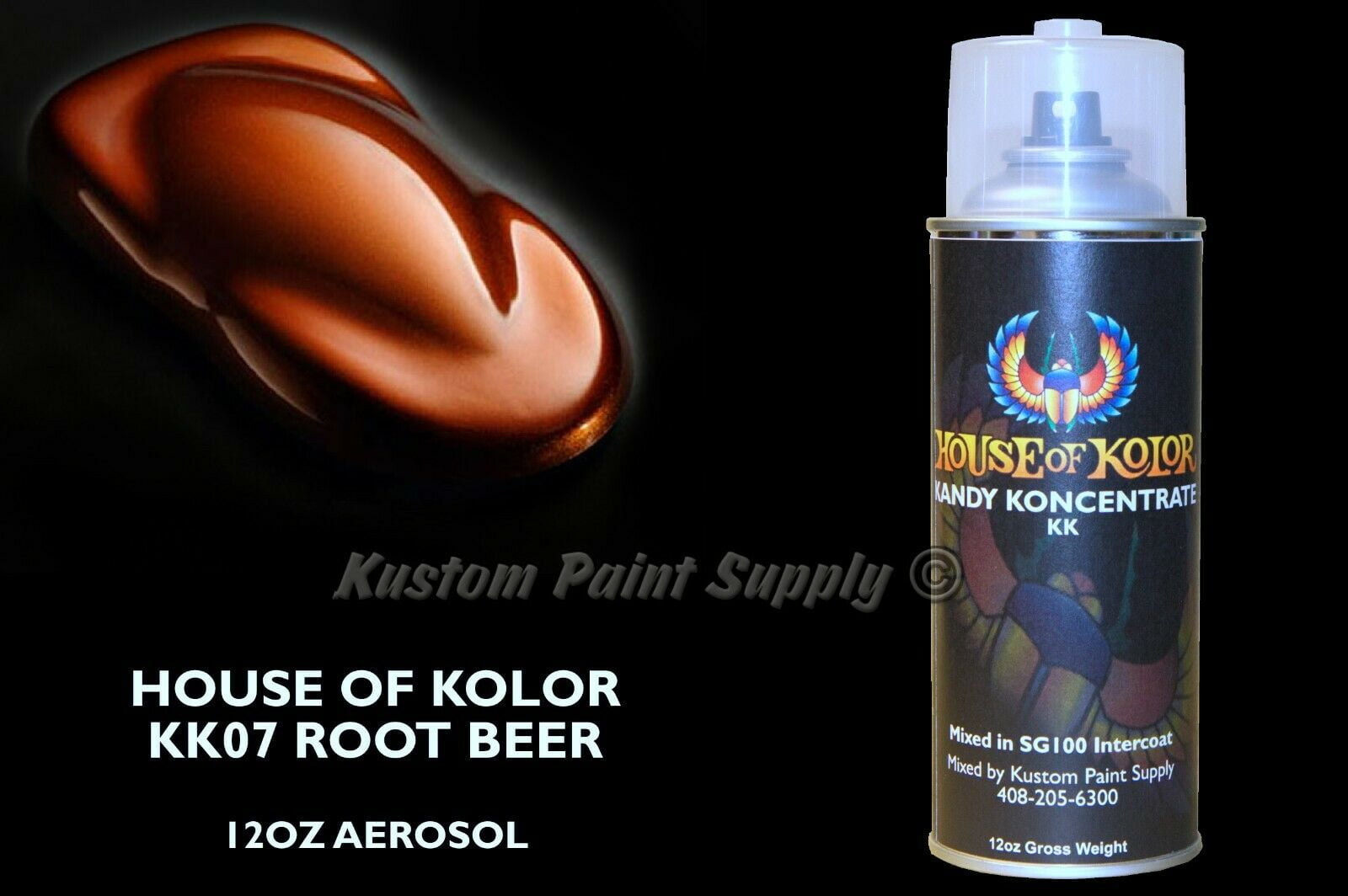 Root Beer Kandy KK07 House of Kolor 12oz Aerosol Can Brown Candy Kosmic