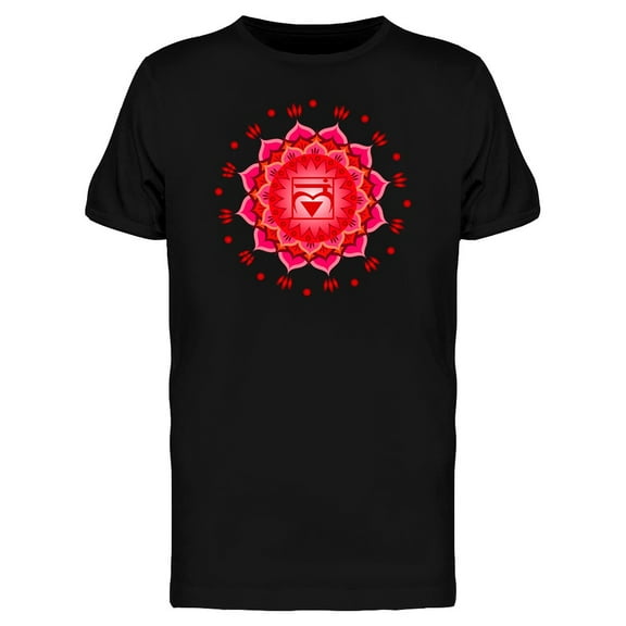 Root Chakra Mandala T-Shirt Men -Image by Shutterstock, Male 3X-Large