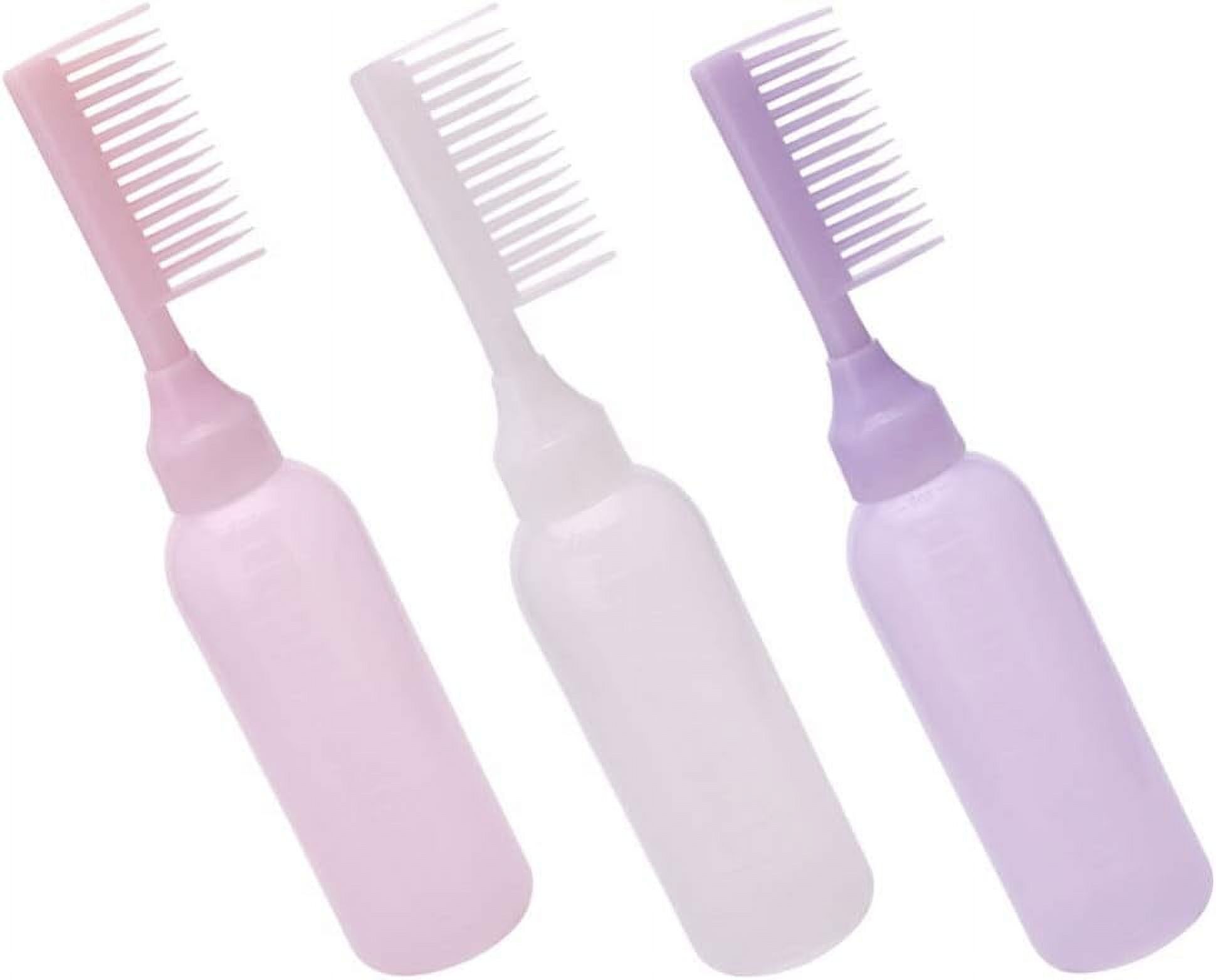 Root Comb Applicator Bottle 3 Pieces Hair Dye Applicator Bottle Comb