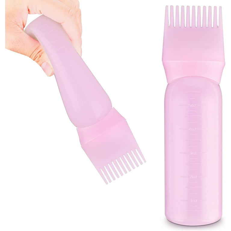 Root Comb Applicator Bottle, 6 Ounce with Graduated Scale, Hair Coloring,  Dye an