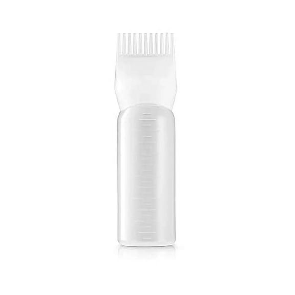 Root Comb Applicator Bottle, 6 ounce with graduated scale, Hair Coloring, Dye and scalp treament essential (Pack of 1)