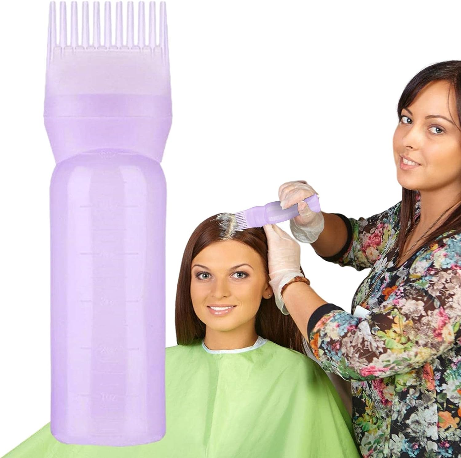 Root Comb Applicator Bottle, Portable Hair Dye Applicator Brush