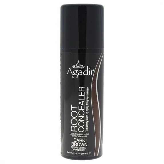 Root Concealer Temporary Touch Up Spray - Dark Brown by Agadir for Unisex - 2 oz Hair Color