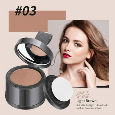 Root Cover Up, Instant Hair Shading for Thinning Hairline with Mirror,  Hair Powder Root Cover Up, Coverage Touch up Men Women