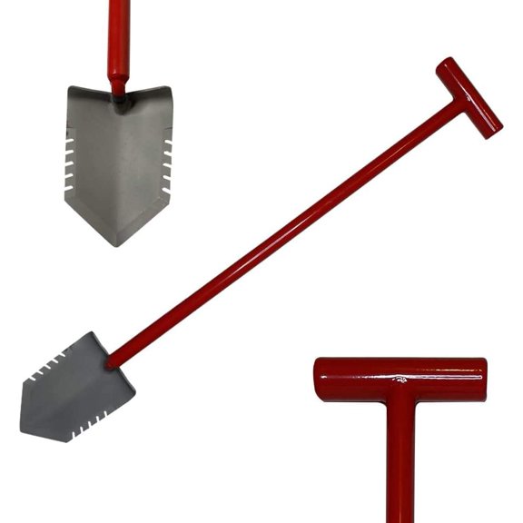 Root Cutter Shovel with Serrated Blade  Heavy-Duty Digging Tool for Roots, Clay, Rocks  36" Overall Length