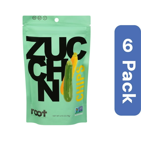 Root Foods Zucchini Chips Sea Salt 2.75 oz (Pack Of 6)