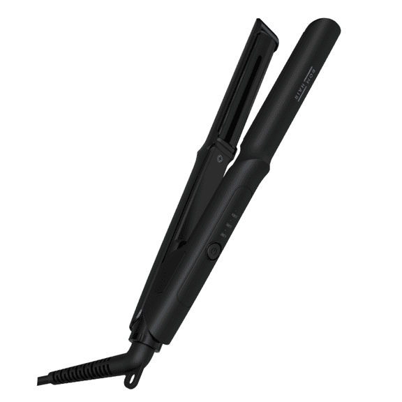 Root Lifting Flat Iron Hair Straightener (Black), Portable Flat Iron, Ceramic Curling Iron, Hair Care Tools & Products, Voluminizing Curved Design