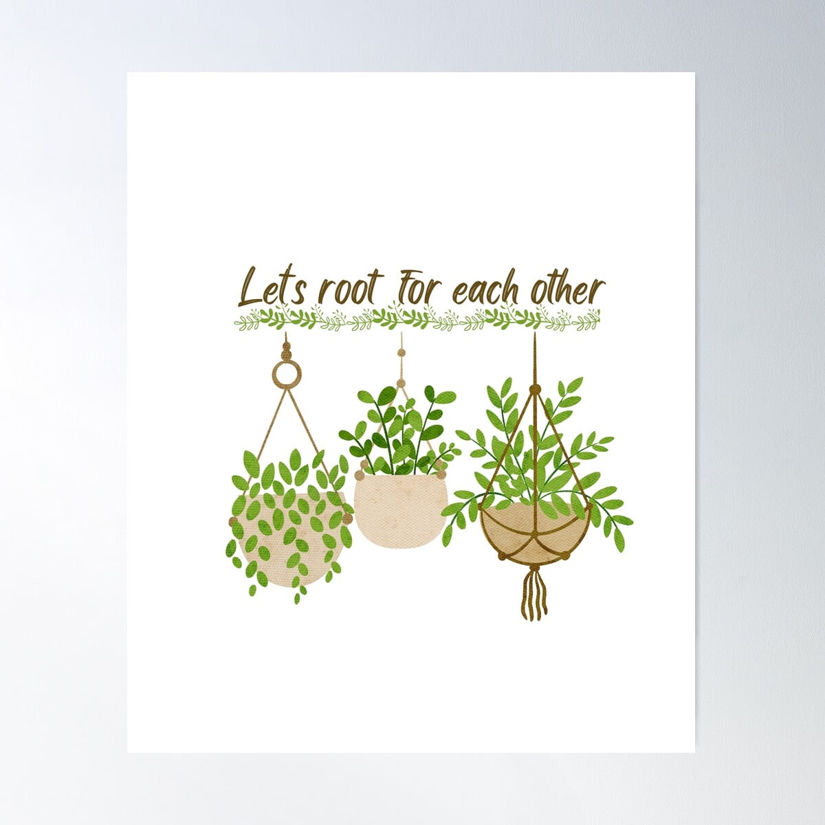 Let'S Root For Each Other, For Plant Mom, Plant Lady, Gardening , And ...
