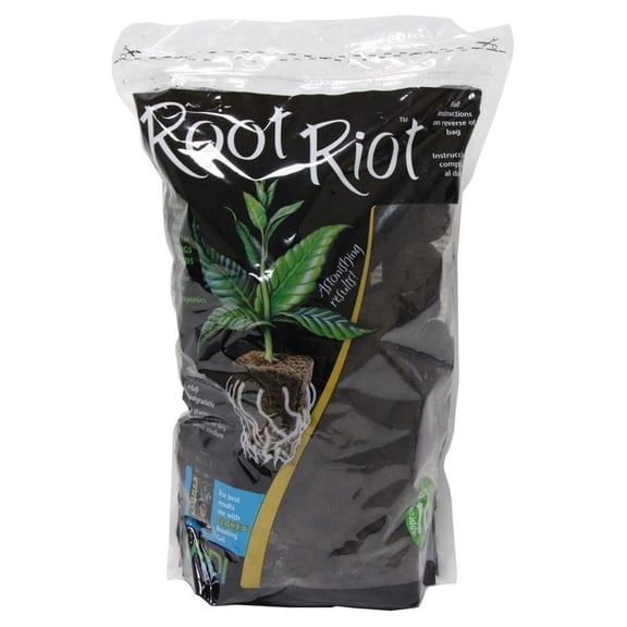 Root Riot 100 Replacement Cubes - organic seed moistened starter plugs supplier_id_thehydrosource, #UGEIO27200783154154