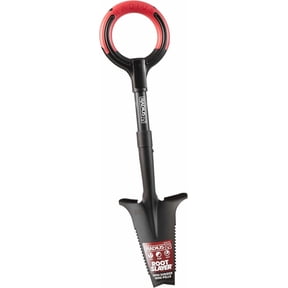Root Slayer 2.0 RS224 Mini Digger Garden Shovel with Serrated Root-Cutting Blade and Ergonomic O-Handle