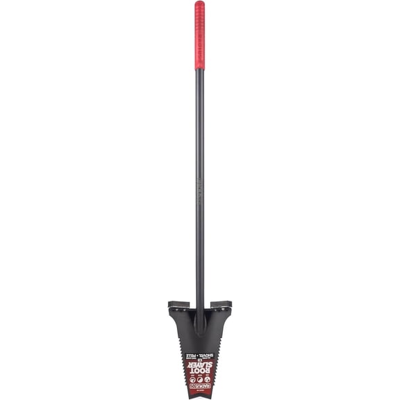 Root Slayer RS241-001, Heavy Duty All Steel Long Handle Shovel Spade, Black