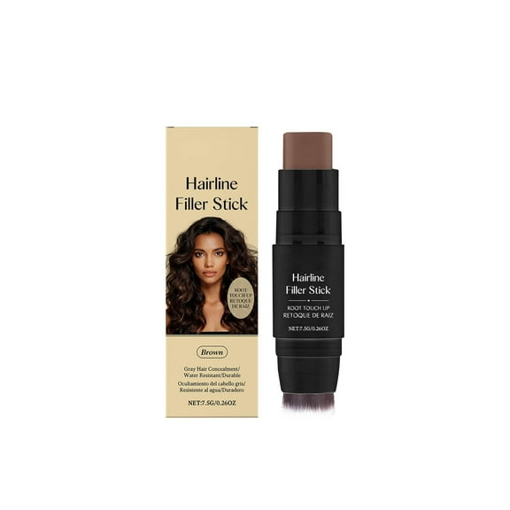 Root Touch up Powder, Quick Cover Root Touch Up Rescue, Root Touch Up Hair Color Stick for Gray Coverage, Waterproof and Sweatproof Root Cover Up Long-Lasting for Thinning & Loss Hair (Brown)