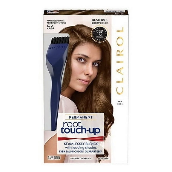 Root Touch up Permanent Hair Color 5A Medium Ash Brown By Clairol Nice N Easy, 1 Ea