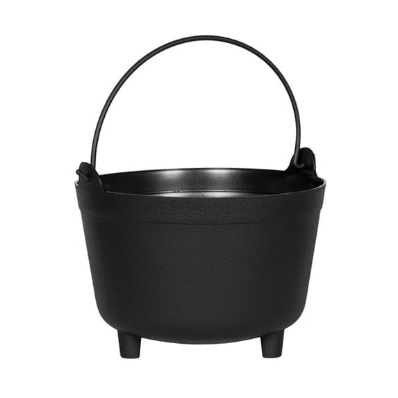 Root & Vessel Antique Kettle Planter, Black, 12"