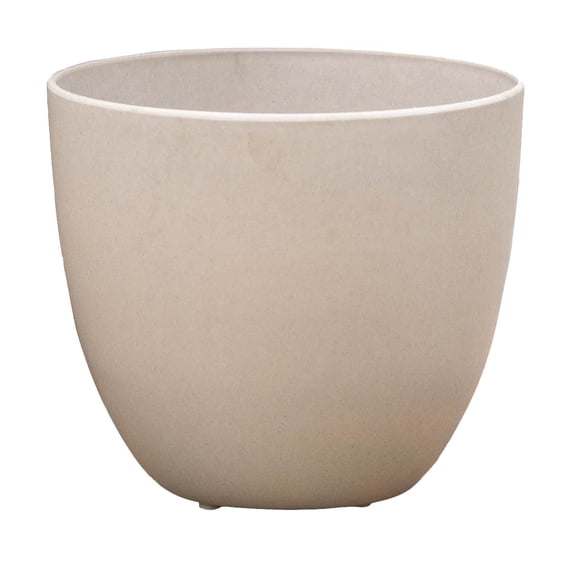Root & Vessel Bola Round Planter, Bone, 9"