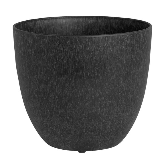 Root & Vessel Bola Round Planter, Onyx, 9"