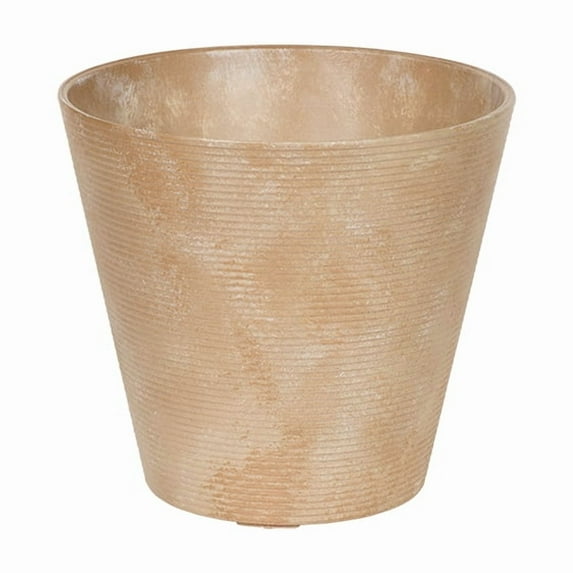 Root & Vessel Cali Round Planter, Taupe, 10"