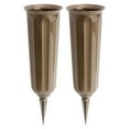 thumbnail image 1 of Root & Vessel Cemetery Vase, Bronze, Round Bottom, 2-Pack, 1 of 6