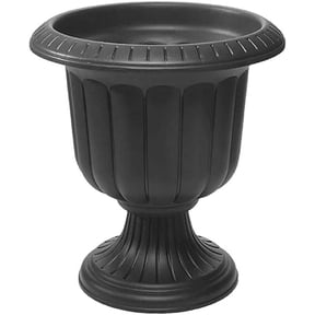 Root & Vessel Classic Urn Planter, Black, 19"