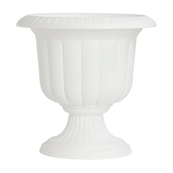 Novelty Classic Urn Planter, 14-Inch, White – Elegant, Lightweight, Weather-Resistant Flower Pot for Indoor & Outdoor Use