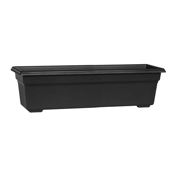 Root & Vessel Countryside Flower Box, Black, 24"