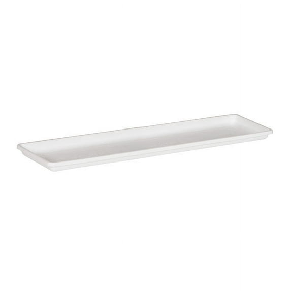 Root & Vessel Countryside Flower Box Tray, White, Medium, (22.25” x 6.5”)
