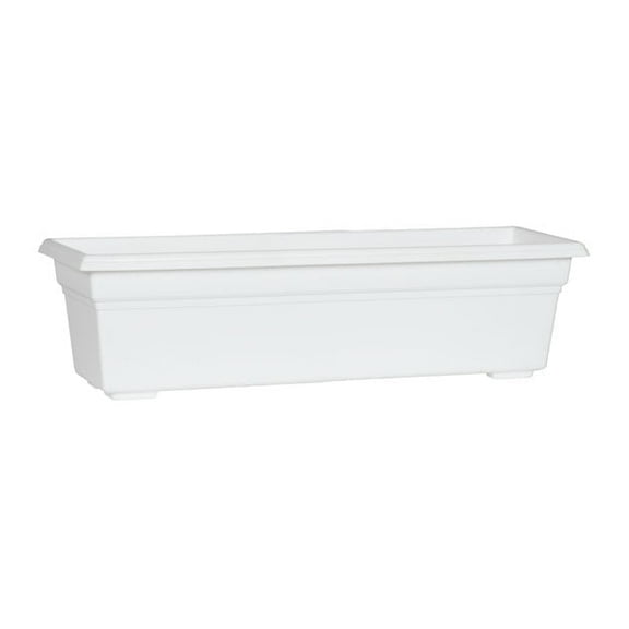 Root & Vessel Countryside Flower Box, White, 24"