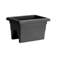 thumbnail image 1 of Root & Vessel Countryside Railing Planter, Black, 16", 1 of 5