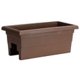 thumbnail image 1 of Root & Vessel Countryside Railing Planter, Brown, 24", 1 of 5