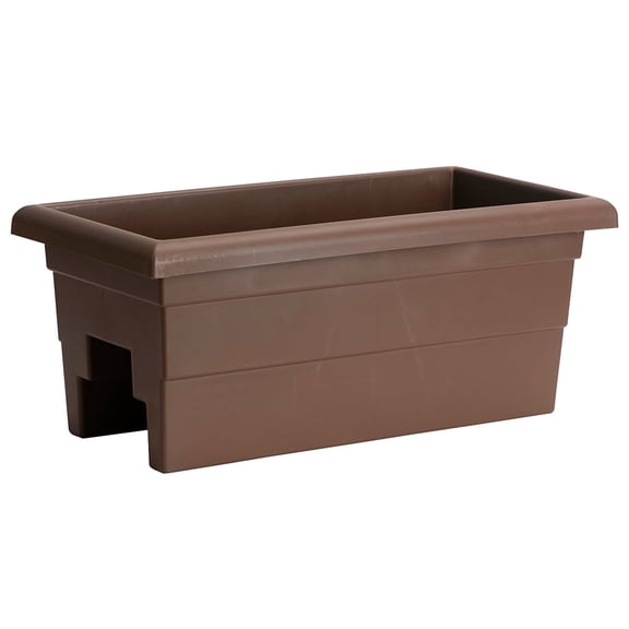 Root & Vessel Countryside Railing Planter, Brown, 24"