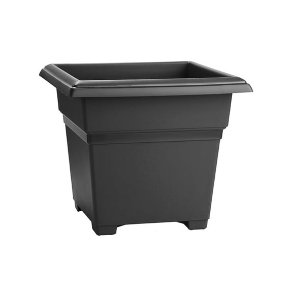 Root & Vessel Countryside Tub Planter, Black, 14"