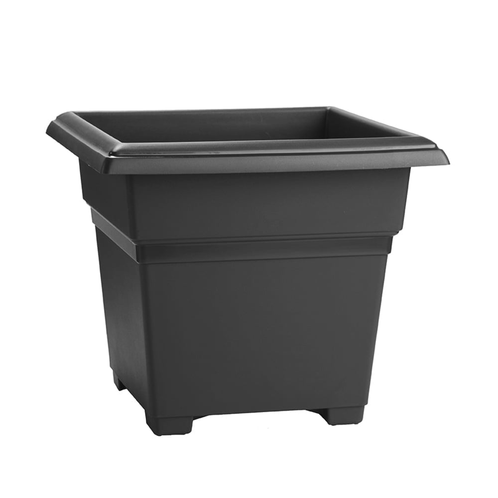 Root & Vessel Countryside Tub Planter, Black, 18"