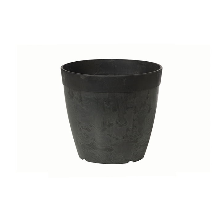 Root & Vessel Dolce Round Planter, Black, 10"