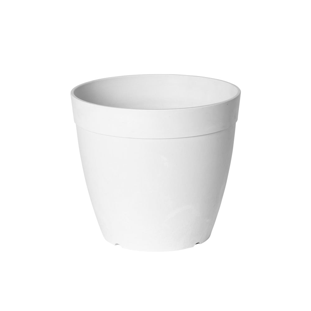Root & Vessel Dolce Round Planter, White, 12"
