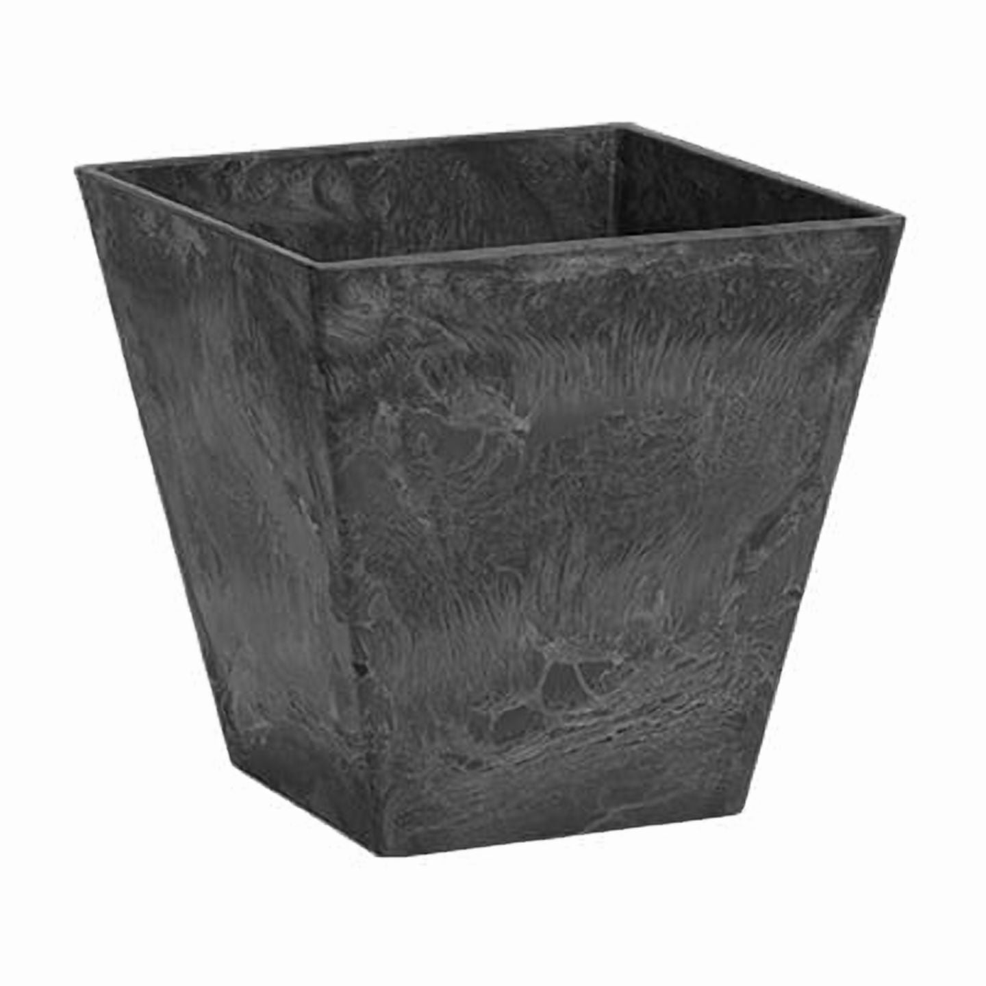 Root & Vessel Ella Square Planter, Black, 8"