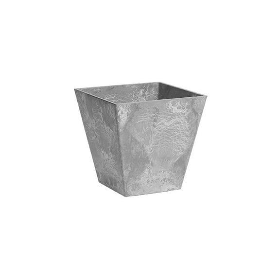 Root & Vessel Ella Square Planter, Gray, 8"