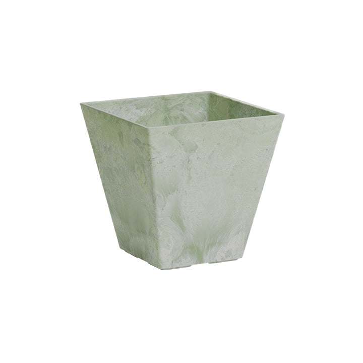 Root & Vessel Ella Square Planter, Mint, 12"