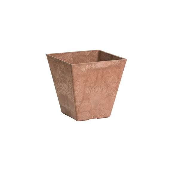 Root & Vessel Ella Square Planter, Rust, 8"