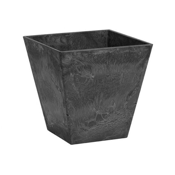 Root & Vessel Ella Square Planters, Black, 14"