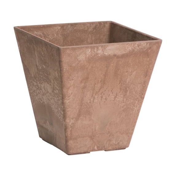 Root & Vessel Ella Square Planters, Rust, 16"