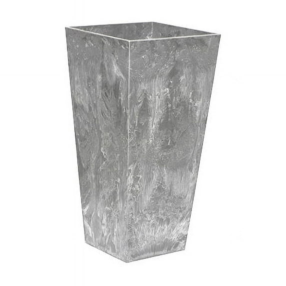 Root & Vessel Ella Tall Planter, Gray, 13.5"