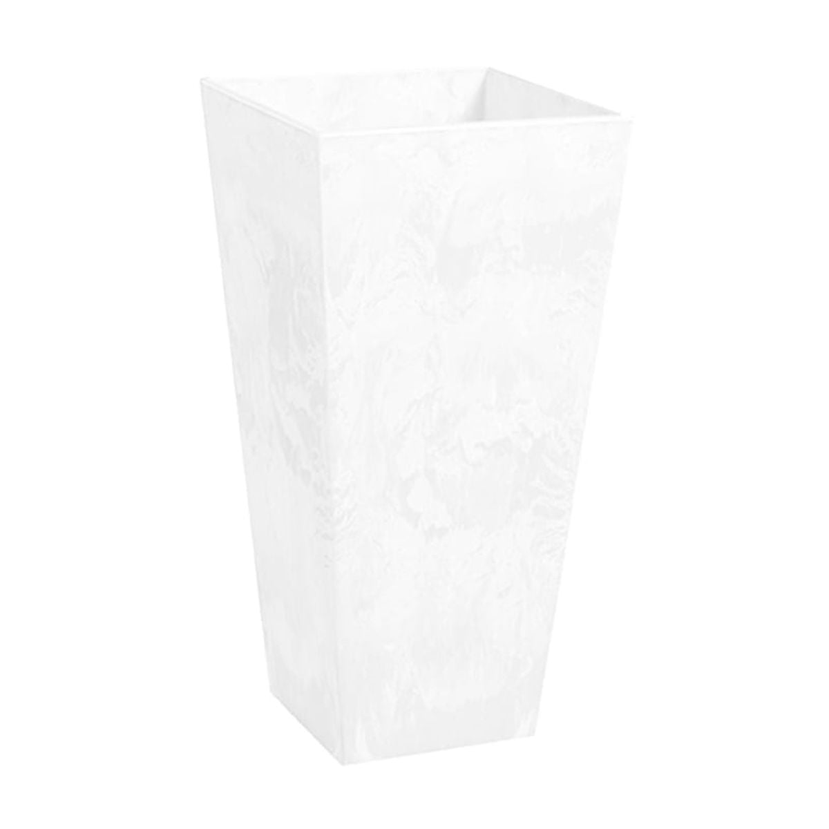 Root & Vessel Ella Tall Planter, White, 13.5"