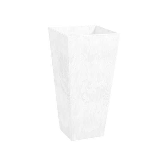 Root & Vessel Ella Tall Planter, White, 27.5"