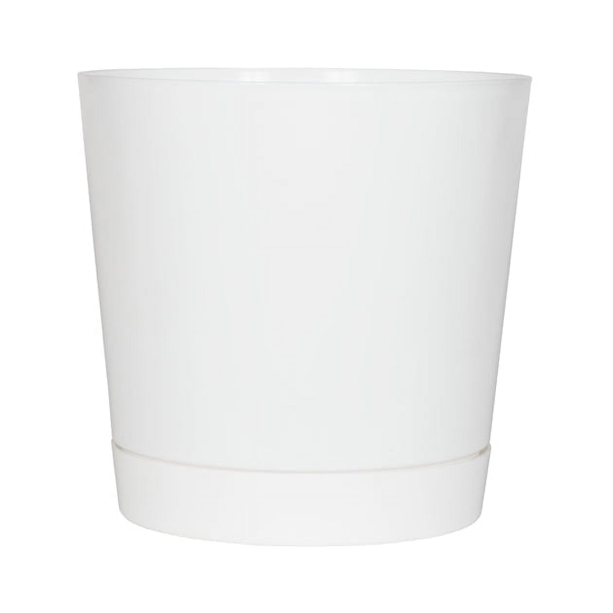 Root & Vessel Majestic Full Depth Cylinder Planter, White, 14"