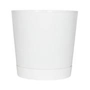 Root & Vessel Majestic Full Depth Cylinder Planter, White, 14"
