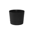 thumbnail image 1 of Root & Vessel Majestic Low Profile Cylinder Pot, Black, 8.5", 1 of 4